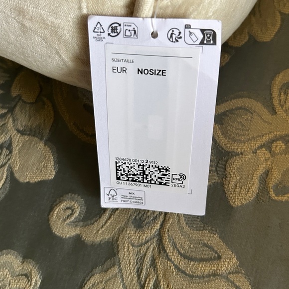 Favorites Set Mashup Cream Velvet Bolster Pillow Gray Beige Turquoise Wrap Scarf - Picture 4 of 16